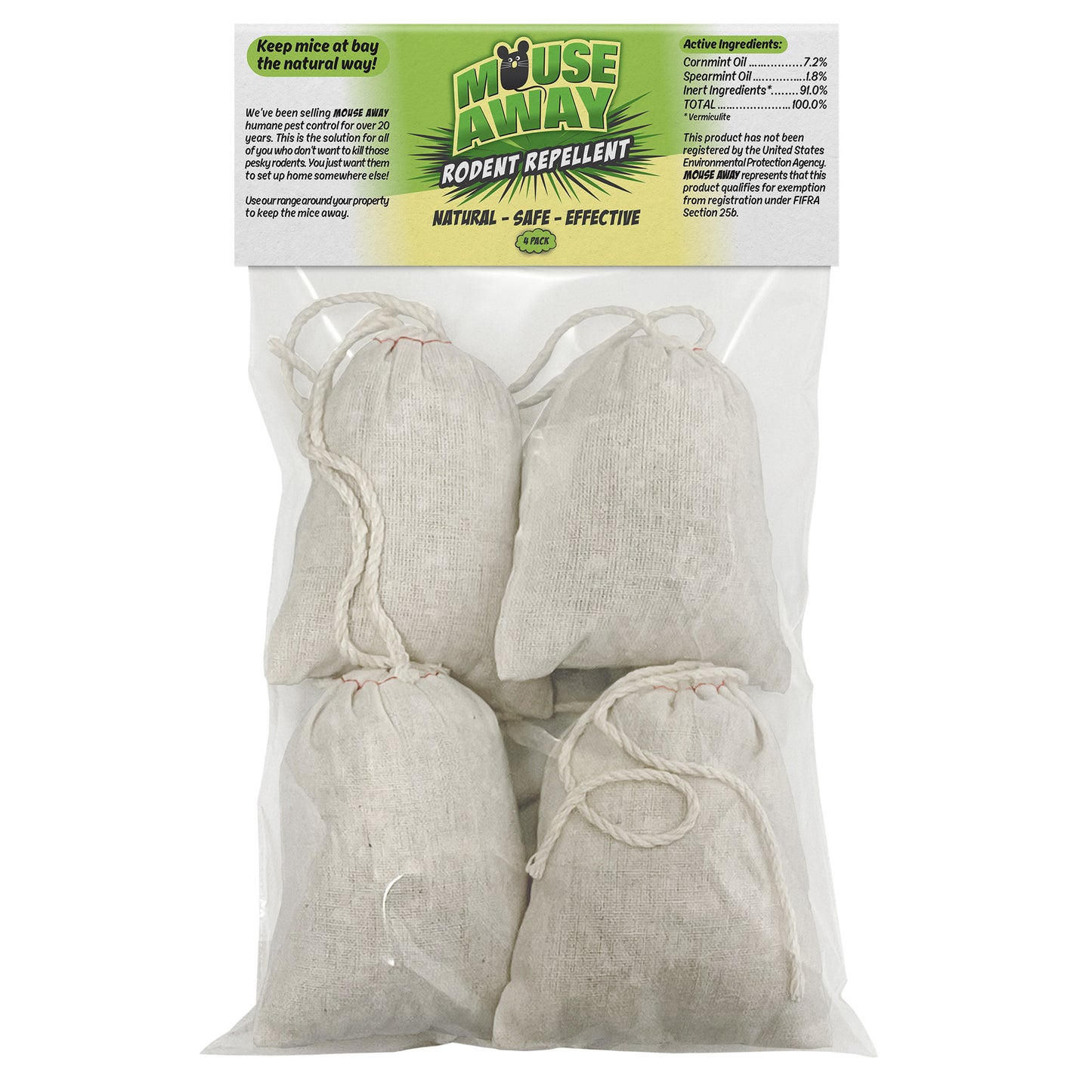 Mouse Away Pouches Original Strength 4-Pack